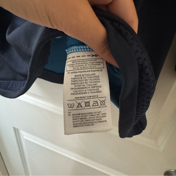 Adidas Blue Real Madrid Jersey with Club Crest - Picture 7 of 9